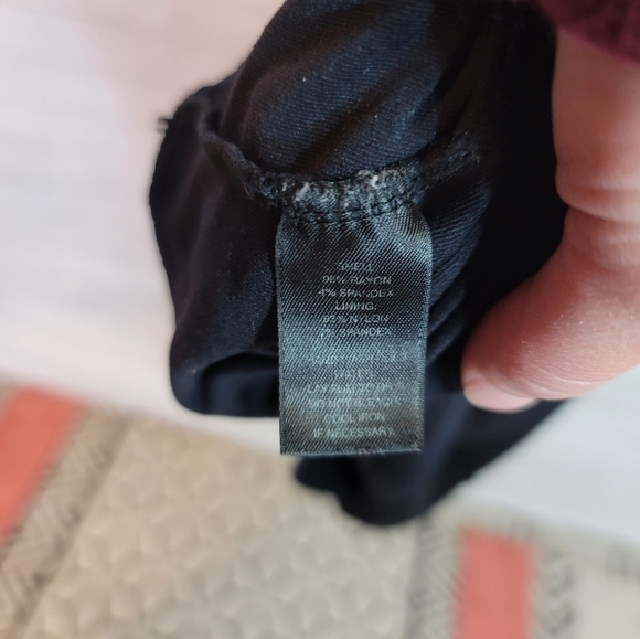 WHITE HOUSE BLACK MARKET SHORT SLEEVE FIT & FLARE SHEATH DRESS, SZ LARGE - Picture 7 of 13